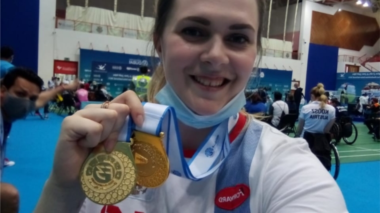 Гуреева Татьяна стала обладательницей двух золотых медалей на международный соревнованиях по спорту лиц с ПОДА, бадминтон в Дубае